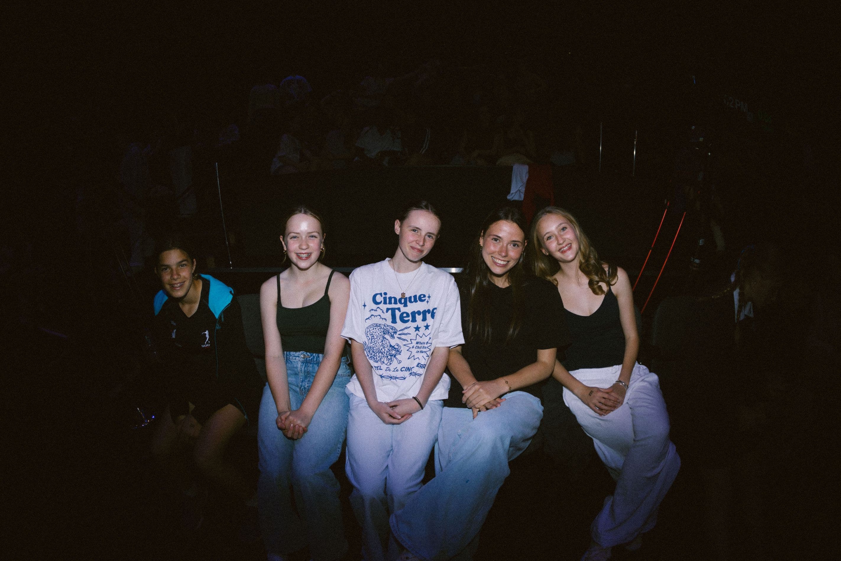girls sitting